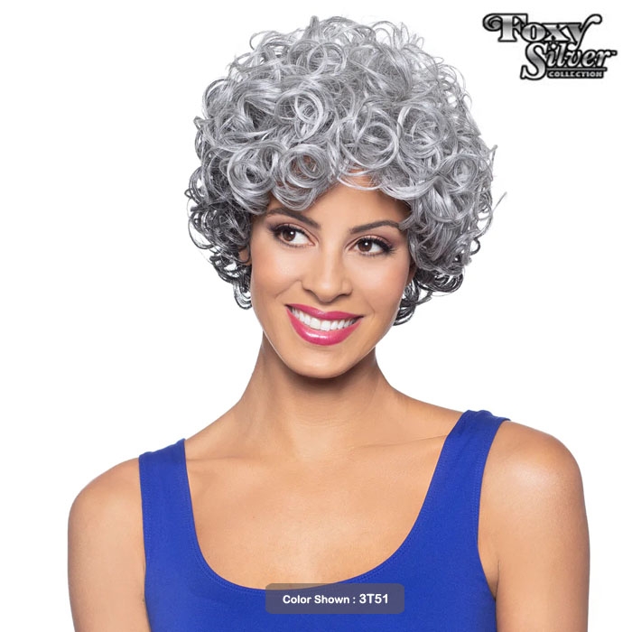 Foxy Silver Synthetic Wig 10977 MERCY