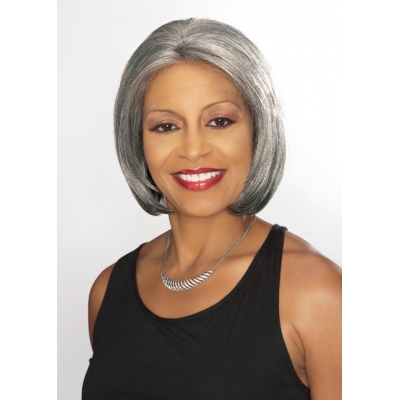 ALICIA FOXY SILVER, Synthetic 4cm Magic Lace Front Wig, , ELEANOR