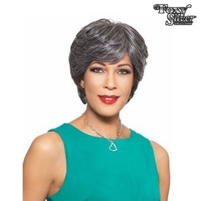 Foxy Silver Synthetic Wig - AGATHA