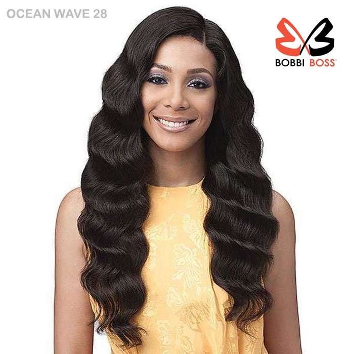 Bobbi Boss Unprocessed Virgin Remy Bundle Hair Full Lace Wig Ocean Wave