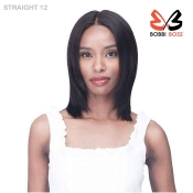 Bobbi Boss 100% Unprocessed Remy HD Bundle Lace Front Wig - STRAIGHT 12