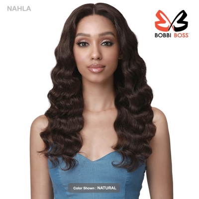 Bobbi Boss 100% Unprocessed Human Hair 13X4 HD 360 Lace Frontal Wig - MHLF516 NAHLA