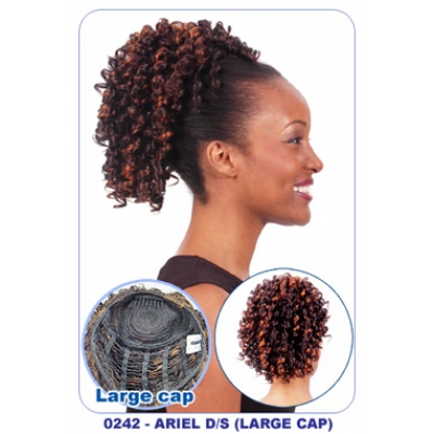 NEW BORN FREE Synthetic Drawstring Ponytail: 0242 ARIEL D/S (LARGE CAP)