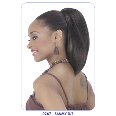 NEW BORN FREE Synthetic Drawstring Ponytail: 0267 SAMMY D/S(Lage Cap)