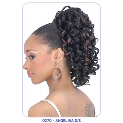 NEW BORN FREE Synthetic Drawstring Ponytail: 0270 ANGELINA D/S