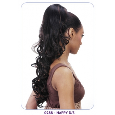 NEW BORN FREE Synthetic Drawstring Ponytail: 0288 HAPPY D/S