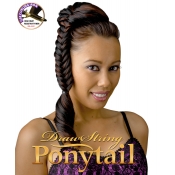 NEW BORN FREE Synthetic Drawstring Ponytail: 0323  FISHTAIL BRAID D/S 02