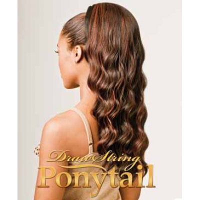 NEW BORN FREE Synthetic Drawstring Ponytail: 0325  MONICA D/S