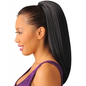 NEW BORN FREE Synthetic Drawstring Ponytail: 0332 CRIMPY D/S