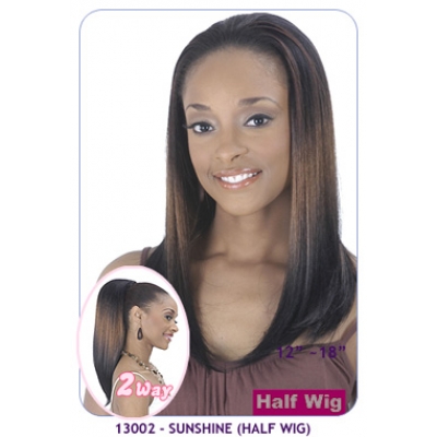 NEW BORN FREE Demi Cap Synthetic Half Wig: 13002 SUNSHINE