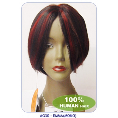 NEW BORN FREE 100% Human Hair Wig: AG30 EMMA