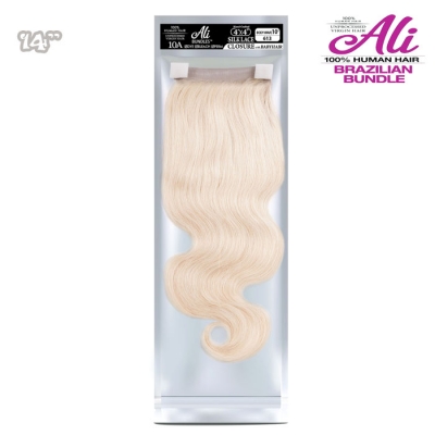 Ali Brazilian Bundle 4x4 Lace Closure - Body Wave 10A 14