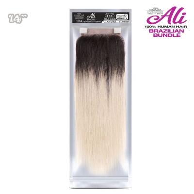 Ali Brazilian Bundle 4x4 Lace Closure - Straight 10A 14