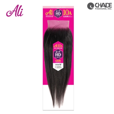 Ali 10A Brazilian Bundle HD 4x5 Lace Closure - STRAIGHT [10-14]