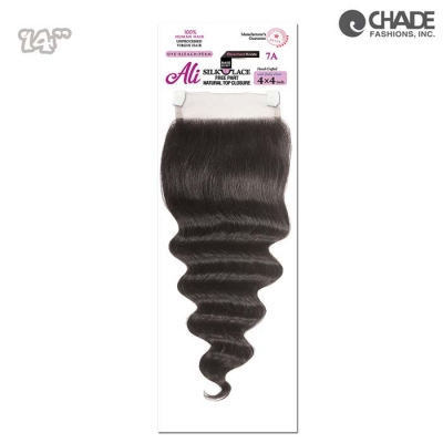 Ali Brazilian Bundle 4x4 Lace Closure - Ocean wave 14