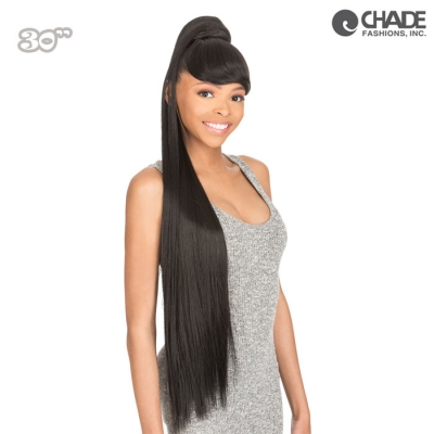 New Born Free Synthetic Drawstring Ponytail - BANG+PONY STRAIGHT 30