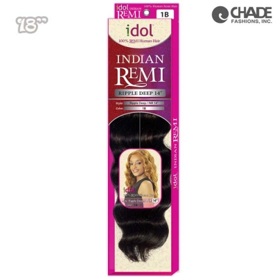 New Born Free IDOL BRAZILIAN TRESS HUMAN HAIR INDIAN REMI RIPPLE DEEP 18