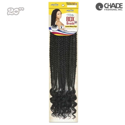 AMOUR Natty Straight Box Braids Loose Wavy Tips 20 - NSBL20