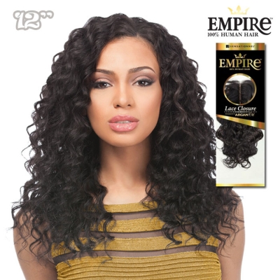 Sensationnel EMPIRE 100% Human Hair 3 Way Part Lace Closure - LOOSE DEEP 12