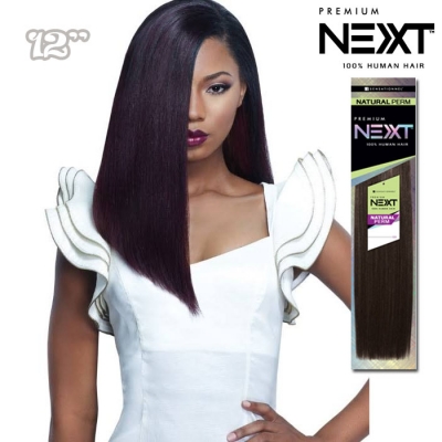 Sensationnel NEXT Remi Human Hair Weave - NATURAL PERM YAKI 12