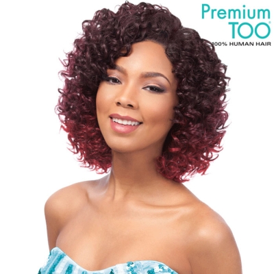 Sensationnel PREMIUM TOO SHORTY Human Hair Blend Weave - EURO DEEP 9