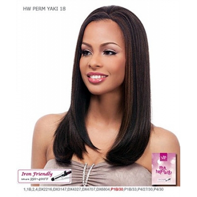 It's a wig Futura Synthetic Half Wig - PERM YAKI 18