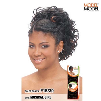 Model Model Glance Drawstring Ponytail - MUSICAL GIRL