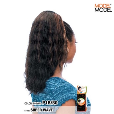 Model Model Glance Drawstring Ponytail -  SUPER WAVE