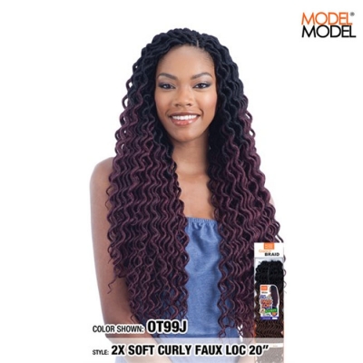 Model Model GLANCE 2X SOFT CURLY FAUX LOC 20 BRAID