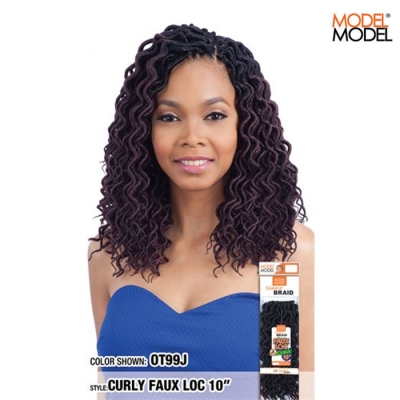 Model Model GLANCE CURLY FAUX LOC 10