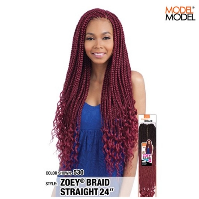 Model Model GLANCE ZOEY BRAID STRAIGHT 24