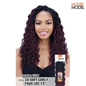 Model Model GLANCE 2X SOFT CURLY FAUX LOC 12 BRAID