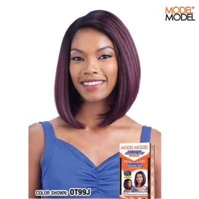 Model Model EQUAL Deep Invisible Diagonal Part Lace Wig - DIDI