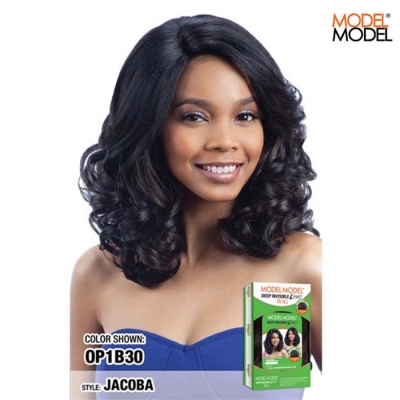 Model Model Deep Invisible L-Part Wig - JACOBA