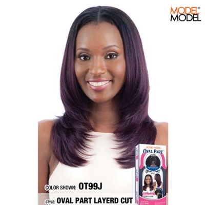 Model Model EQUAL Oval Part Layered Cut Wig