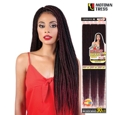 Motown Tress 3X CROCHET FEATHERLITE PRELOOP BIGBOX BRAID 30 - C.BBOX303