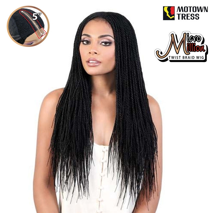 micro twist lace wig