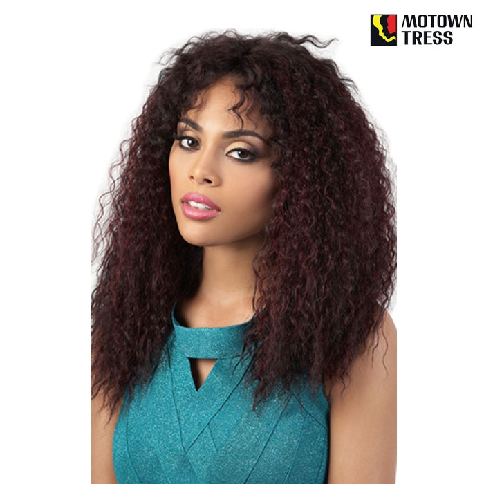 Motown Tress Human Hair Blend Lace Deep Part Wig Hbldpmel 