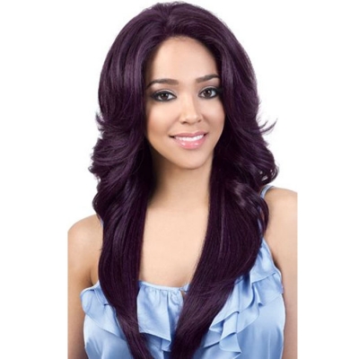 Motown Tress Human Hair Blend Swiss Lace Front Wig - HBSL.DORY