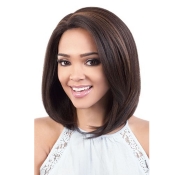 Motown Tress Human Hair Blend Swiss Lace Front Wig - HBSL.EBON