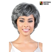 Motown Tress Human Hair Silver Gray Hair Collection - SH.RITA