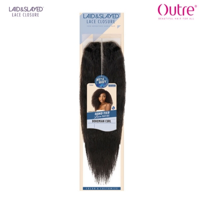 Outre Laid & Slayed Lace Closure -Wet&Wavy BOHEMIAN CURL LACE PARTING PIECE 10-16