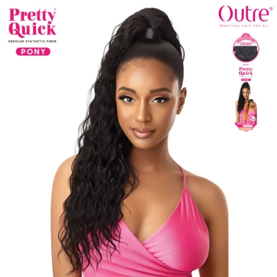 Outre Synthetic Pretty Quick Wrap Ponytail - NATURAL WAVE 24