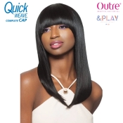 Outre &Play Human Hair Blend Oval Bang Wig - DARCI