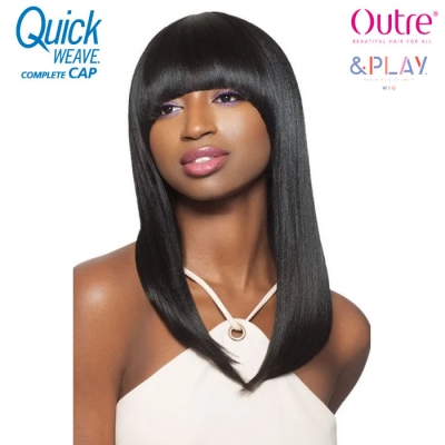 Outre &Play Human Hair Blend Oval Bang Wig - DARCI