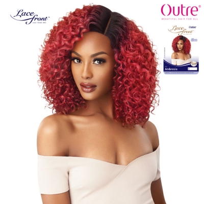 Outre Synthetic 5 Deep L-Parting Swiss Lace Front Wig - AMBROSIA