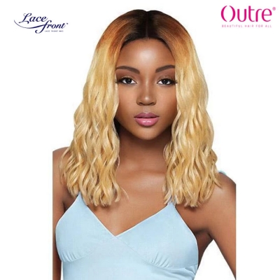 Outre Blunt Cut Curly Swiss Lace I-Parting Lace Front Wig - SHAWNI