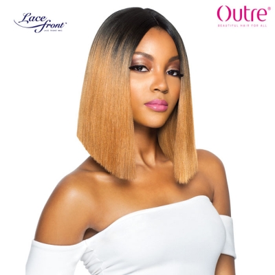 Outre Blunt Cut Swiss Lace I-Parting Lace Front Wig - JANELLE