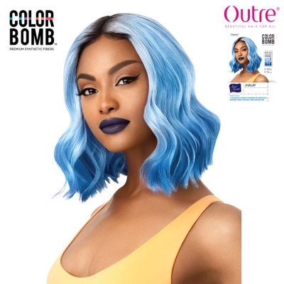 Outre Synthetic Color Bomb Swiss Lace Front Wig - JHALAY