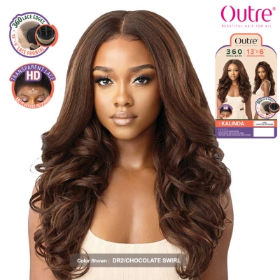 Outre 100% Human Hair Blend 13x6 360 HD Frontal Lace Wig - KALINDA